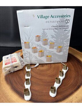Department 56 Village Accessories Classic Luminaries Plug-In Set
